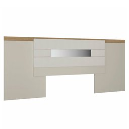 Cabeceira Casal Regência Rimo Carvalho com Off White - 1