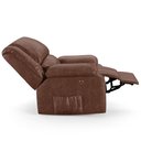 Ver imagem 6 de Poltrona do Papai Reclinável Melim Power Touch Massagem Pu Marrom Brilho Fh1 - D'Rossi