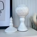 Ver imagem 3 de Decoração ornamento potiche cerâmico luxo branco c/ tampa