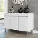 Ver imagem 3 de Balcão de Pia para Cozinha 120 Cm 3 Portas Kadu Branco