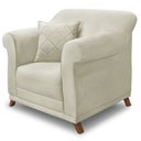 Ver imagem 1 de Poltrona Decorativa Retro Polo com Almofada Veludo 2221 Ezz