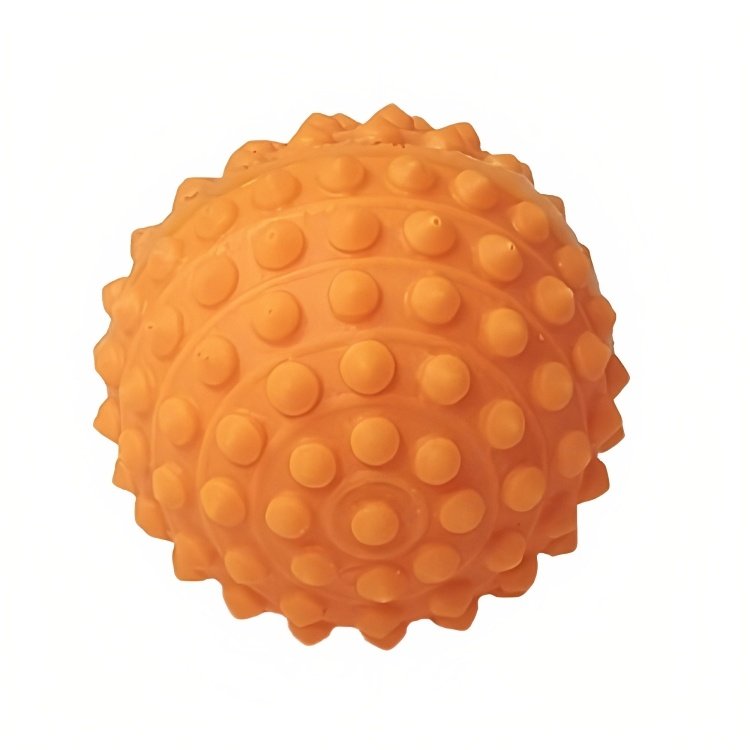 Kit 48 Bolinha Cravo Fisioterapia Anti Stress Mão Bola Pet Exercitadora - Laranja - 2