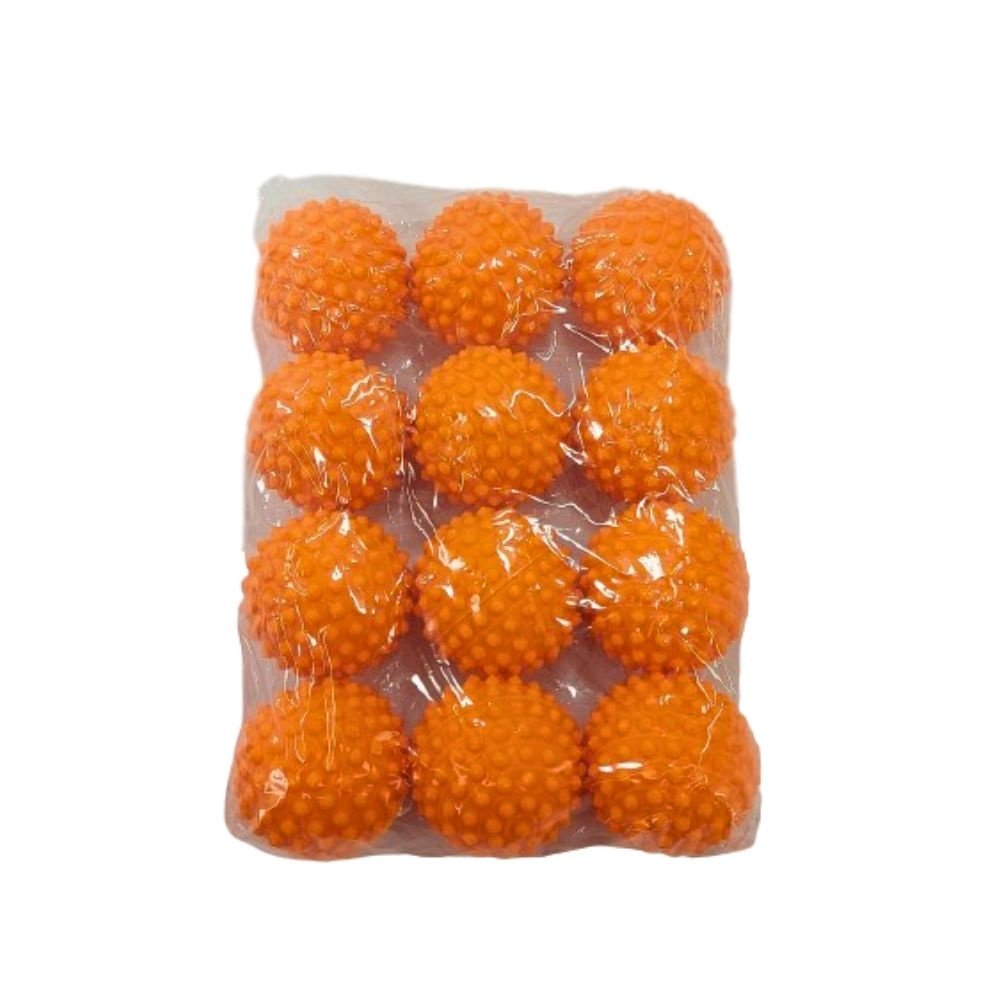 Kit 48 Bolinha Cravo Fisioterapia Anti Stress Mão Bola Pet Exercitadora - Laranja - 5