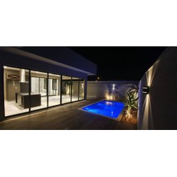 Arandela 2 Focos E 2 Frisos Externa Parede Muro Ar1510: Cor Preto - 3