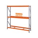 Ver imagem 3 de Mini Porta Pallet Mpp3ncpi Inicial 180x80x200cm Estante para Armazenagem com Plano 500kg Sa Gô