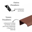 Ver imagem 4 de Kit 10 Puxador Porta Gavet Móveis Cozinha Drop Alumínio 50mm - Cobre