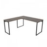 Kit 3 Peças com Mesa para Escritório em L Kuadra e 2 Estantes Multiuso 5 Prateleiras - 3