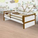 Ver imagem 1 de Cama Infantil Bianca Branco/Mel c/ Colchão