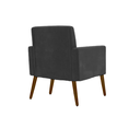 Ver imagem 5 de Cadeira Poltrona Nina para Sala Escritório, Recepção Cinza Escuro