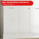 Ver mais imagens de Guarda-Roupa Solteiro Ártico 5 Portas 3 Prateleiras Branco - Demóbile