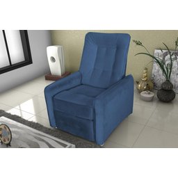 Poltrona Matrix Reclinável Sandero - Azul Light - 4