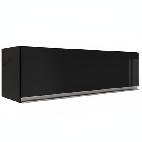 Armario Aereo 1 Porta Basculante 80 Cm Bp Fiorella Preto