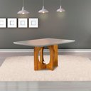 Ver imagem 2 de Mesa de Jantar 6 Lugares Barcelona Tampo em Vidro 160cm - Móveis Mix