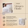 Kit Edredom Mônaco Fitado Percal Soft 300 Fios com Fronhas Casal 03 Peças - Dupla Face Listrado Acet - 7
