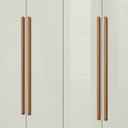 Ver imagem 6 de Guarda Roupa Solteiro 154cm 4 Portas Raiz Cinamomo/off A15 - Mpozenato