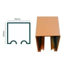Ver imagem 5 de Kit Porta Madeira Frisada 4022 - 70x210 + Trilho Correr 1,40 Cereja + Brinde
