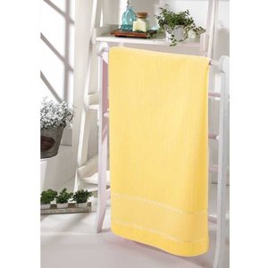 Toalha Lavabo Dohler Velour Para Bordado Bella Amarelo