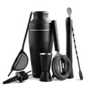 Ver imagem 1 de Kit Coqueteleira Profissional 9 Peças Vitino Nerobar 750ml Inox Fosco Premium