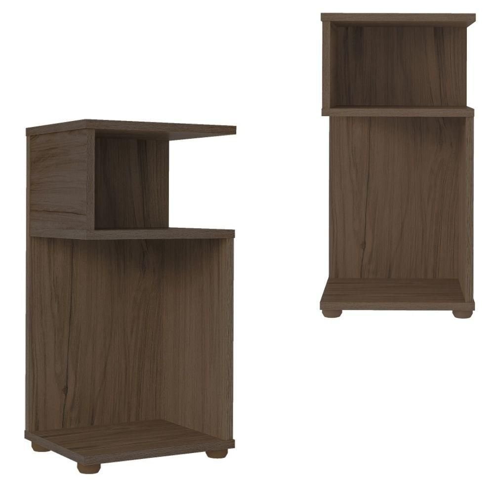 Sala de Estar até 42'' Rack Anthony Mesa de Centro Karina Mesa de Apoio Lexy Amendoa/off Espresso - 3