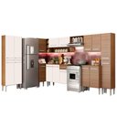 Ver imagem 1 de Armário de Cozinha Completa de Canto 513cm Rustic/Branco Emilly Live Madesa 01