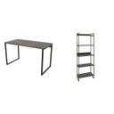 Ver imagem 2 de Kit 2 Peças com Mesa para Escritório 120cm e Estante Multiuso Kuadra