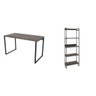 Kit 2 Peças com Mesa para Escritório 120cm e Estante Multiuso Kuadra - 2