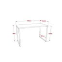 Ver imagem 5 de Conjunto 2 Peças com Mesa para Escritório 120cm e Estante Multiuso Kuadra Industrial