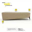 Ver imagem 4 de Puff Recamier Decorativo Orgânico Lavie 140cm Premium Chenille Bouclê Pérola - Abmaza