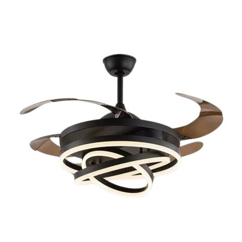 Ventilador Teto Lustre Retrátil Led Luxuoso