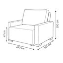 Ver imagem 5 de Poltrona Reclinável Retrátil Tecido Linho Conforto Total