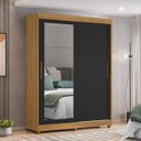 Ver imagem 3 de Conjunto Quarto Casal Guarda-Roupa com Espelho e Escrivaninha com Espelho Capricho Espresso Móveis