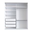 Ver imagem 6 de Guarda-Roupa 2 Portas de Correr 2 com Espelho 3 Gavetas Nexo Branco