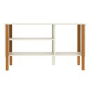 Ver imagem 6 de Rack para Tv até 40 Polegadas 3 Prateleiras Verona 90cm - Via Nossa - Off White e Cedro