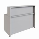 Ver imagem 2 de Balcão Atendimento 120 Cm Recepção Alto Escritório F5 Office Cor:cinza
