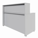 Ver imagem 3 de Balcão Atendimento 120 Cm Recepção Alto Escritório F5 Office Cor:cinza
