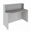 Ver imagem 4 de Balcão Atendimento 120 Cm Recepção Alto Escritório F5 Office Cor:cinza