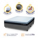 Ver imagem 4 de Conjunto Cama Box Casal Dakota Preto 138x188x57 Espuma D33