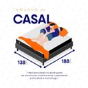 Ver imagem 6 de Conjunto Cama Box Casal Dakota Preto 138x188x57 Espuma D33