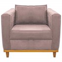 Ver imagem 4 de Kit Sofá 2 Lugares e 2 Poltronas Europa Linho Rosê AM Decor