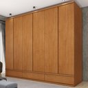 Ver imagem 1 de Guarda-Roupa Casal com 6 Portas e 3 Gavetas 270cm Multimóveis CR35488 Cinamomo