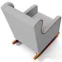 Ver imagem 6 de Poltrona de Amamentação com Balanço Mavie L02 Bouclê Cinza - Lyam Decor