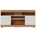 Ver imagem 3 de Rack para Sala de Estar Tv 47 Pol com Rodízios Raya C04 Freijó Off White - Lyam Decor