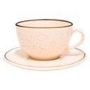 Ver imagem 4 de Jogo de Xícaras de Porcelana com Pires para Café e Chá Oxford Brisa 6 Peças