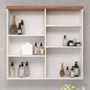 Ver imagem 4 de Armário de Banheiro 100cm 02 Portas com Espelho Ref 1040 - Branco/Itapuã