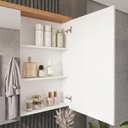 Ver imagem 5 de Armário de Banheiro 100cm 02 Portas com Espelho Ref 1040 - Branco/Itapuã