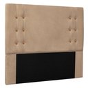 Ver imagem 7 de Kit Cabeceira Recamier Solteiro 0,90m Suede Bege