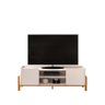 Bancada para Tv até 65 Polegadas com 2 Portas Dj Móveis Cher Off White Cedro - 3