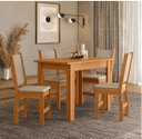 Ver imagem 1 de Conjunto de Mesa Bellagio com 4 Cadeiras Freijo/savana