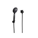 Ver imagem 1 de Duchinha Manual Abs Preto Redonda C/ Registro 1/4 de Volta