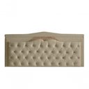 Ver imagem 1 de Cabeceira de Cama Box Painel Barcelona Casal 140 Cm Retro Capitonê Botão Encapados Suede Bege do